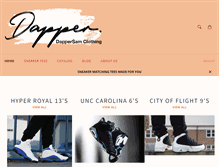 Tablet Screenshot of dappersam.com